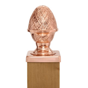 Copper Finial Pineapple Post Cap – 4×4, 6×6