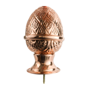 Copper Finial Pineapple Post Cap – (Screw-In)